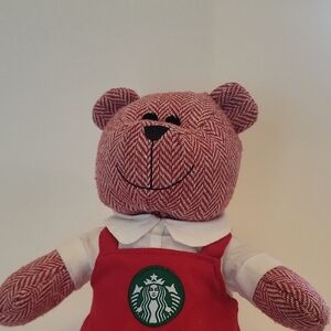 Starbucks Red Holiday Apron Bearista Girl Bear